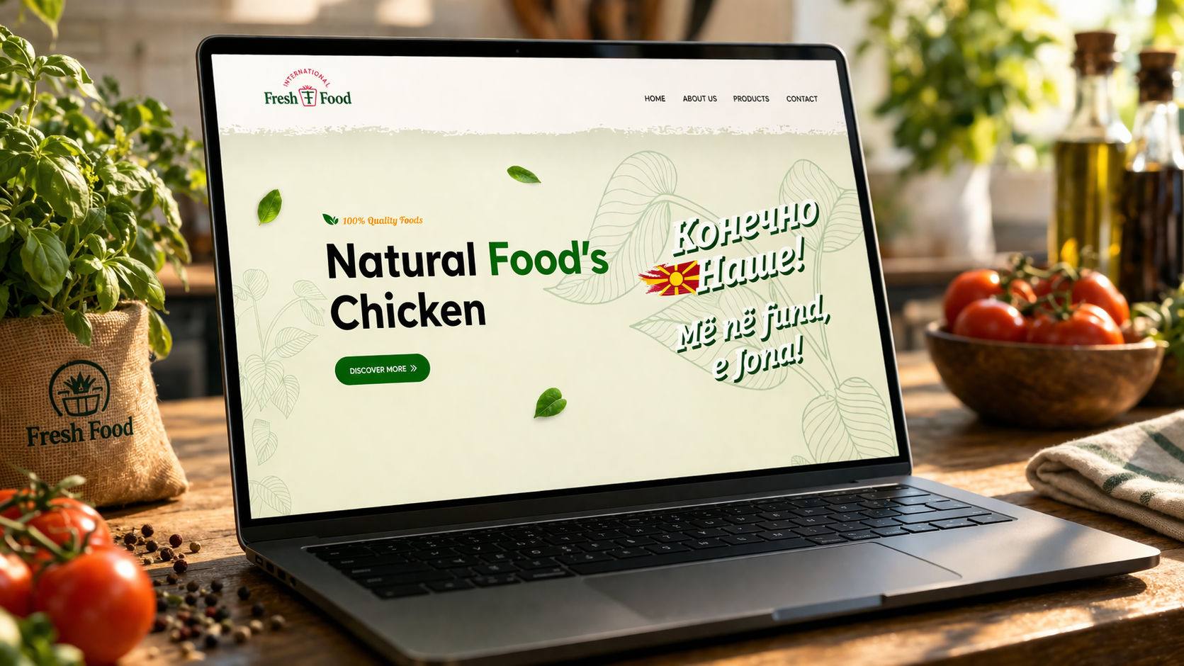Fresh Food — Chicken Meat Products Factory Website